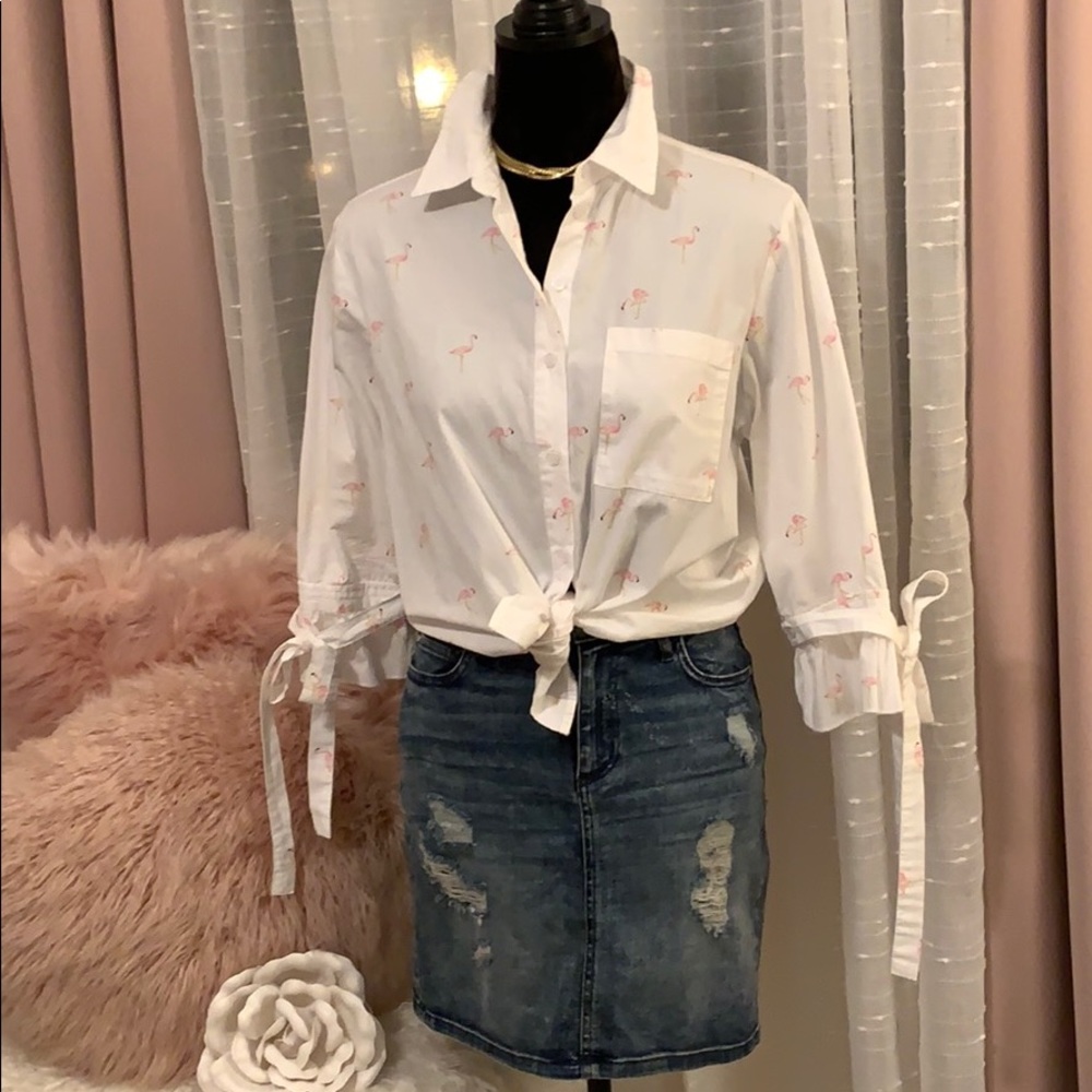 🦩Chic Flamingo Blouse🦩